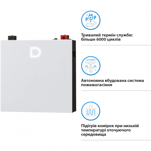 Акумулятор Dyness LiFePO4 48V (48V/100Ah/5120Wh) (DL5.0C Pro)