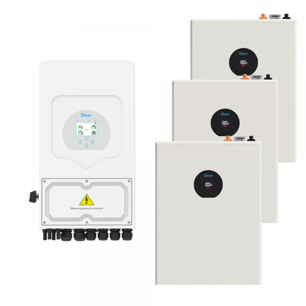 Комплект резервного живлення Deye SUN-06K-SG05LP1-EU + Deye SE-F5 Pro-С 3 шт