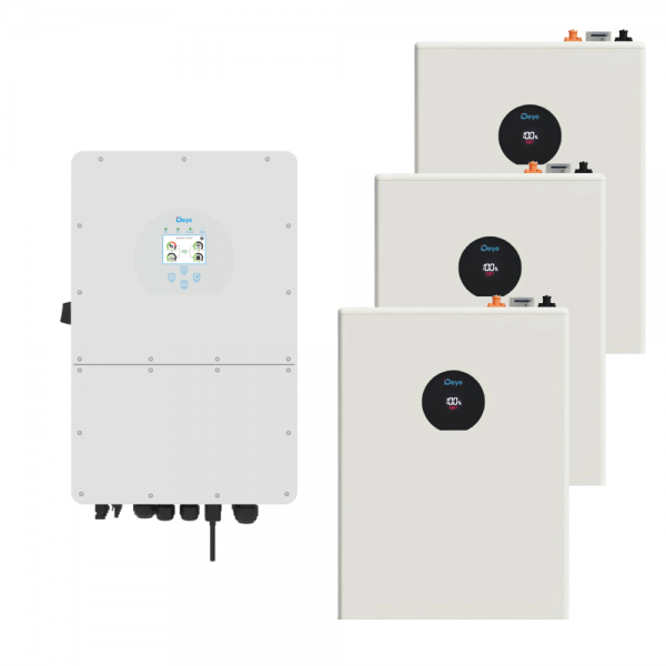 Комплект резервного живлення Deye SUN-10K-SG02LP1-EU-AM3 + Deye SE-F5 Pro-С 3 шт