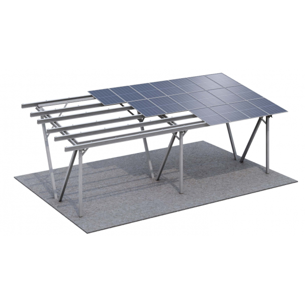 Карпорт 60 кв.м з сонячними панелями Trina Solar 575W