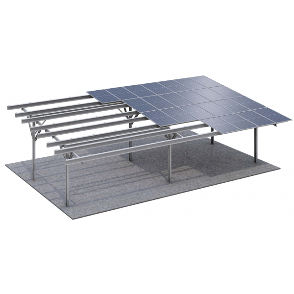 Карпорт 85 кв.м з сонячними панелями Trina Solar 575W