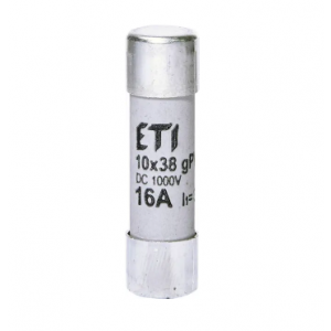 Плавкий запобіжник ETI 16A gPV CH10x38 DC 1000V (30kA) постійний струм (002625081)