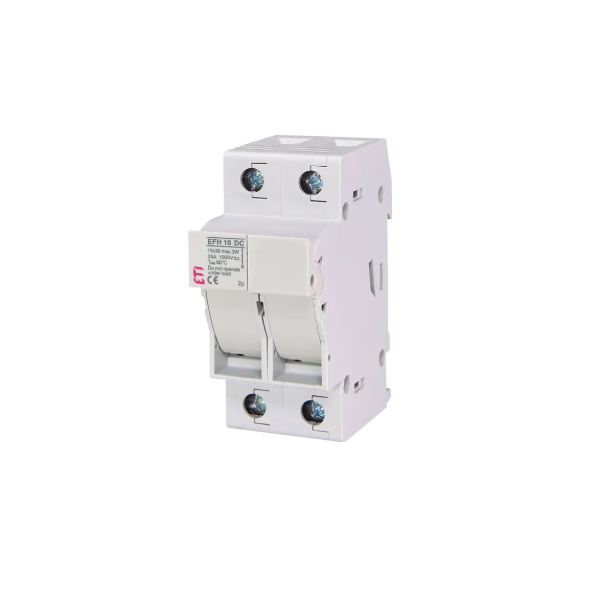 Тримач циліндричних запобіжників EFH 10 2P 25A 1000V DC ETI (002540203)