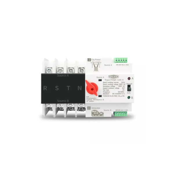 Автомат введення резерву Tomzn TOQ5-125/4 TOQ52 4P 125A 220V