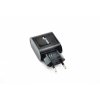 Зарядное устройство 4you A22 (2100mAh - 100%, 2 USB, Led подсветка, Exclusive design) black + microUSB