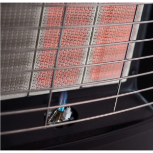 Газовый конвектор FLATELLI RS-42 Чёрный с шлангом и редуктором / 4.2 кВт