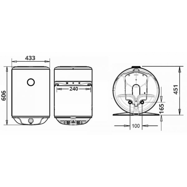 Водонагрівач Atlantic O'PRO TURBO VM50 D400-2-B 2500W