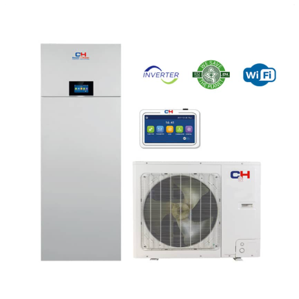 Инверторный тепловой насос Cooper&Hunter CH-HP8.0WTSIRK3/CH-HP8.0SIRK3(O) UNITHERM 3 ALL-IN-ONE SPLIT 8кВт 220В