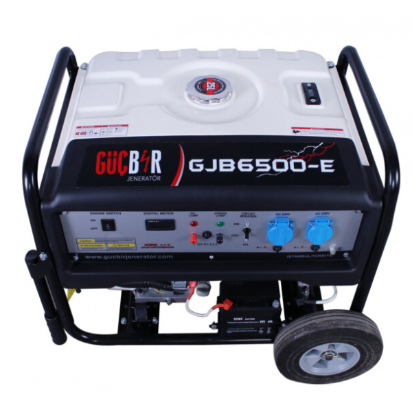 Бензиновый генератор 1 фазный Gucbir GJB6500-E Комбинированный запуск / 5.5 kWa