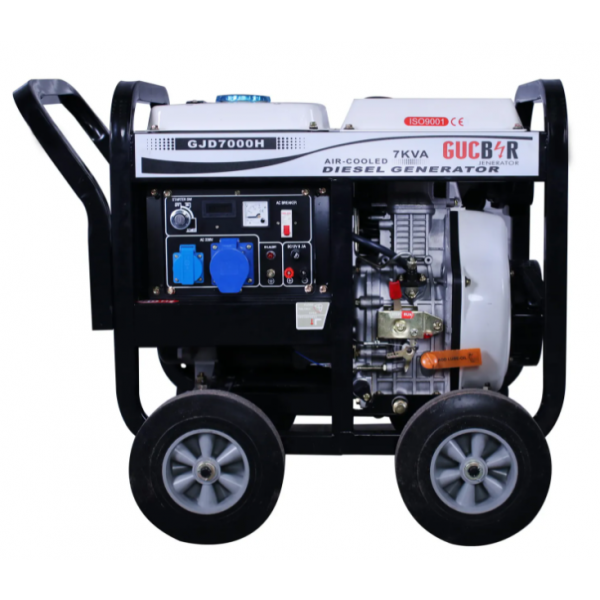 Дизельний генератор 1 фазний Gucbir GJD7000H Електрозапуск / 7 kWa