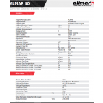 Промисловий дизельний 3 фазний генератор ALMAR ARAA40 Електрозапуск / 40 kWa / ALIMAR альтернатор