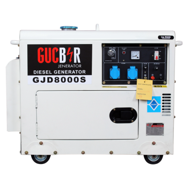 Дизельный генератор 1 фазный Gucbir GJD8000S Электрозапуск / 8 kWa