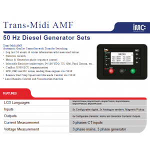Промышленный дизельный 3 фазный генератор IMC P-22 Электрозапуск / 22 kWa / IMC альтернатор