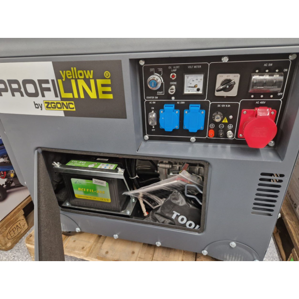 Дизельный генератор 3 фазный Scheppach PROFILINE YPL-6000-D Электрозапуск / 5 kW