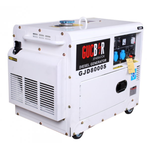 Дизельный генератор 1 фазный Gucbir GJD8000S Электрозапуск / 8 kWa