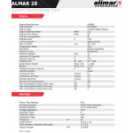 Промисловий дизельный 3 фазний генератор ALMAR ARAA28 Електрозапуск / 28 kWa / ALIMAR альтернатор