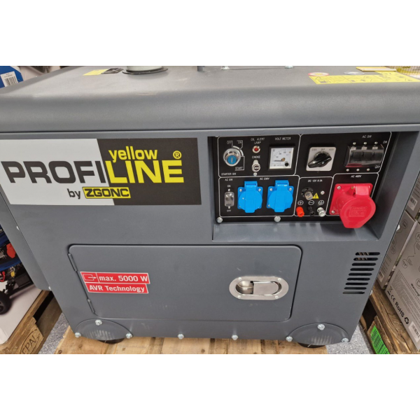 Дизельный генератор 3 фазный Scheppach PROFILINE YPL-6000-D Электрозапуск / 5 kW
