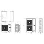Інверторний тепловий насос Cooper&Hunter CH-HP12SINK2 UNITHERM 2 SPLIT 12кВт 220В