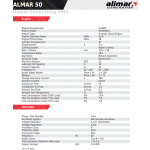 Промисловий дизельний 3 фазний генератор ALMAR ARAA50 Електрозапуск / 50 kWa / ALIMAR альтернатор