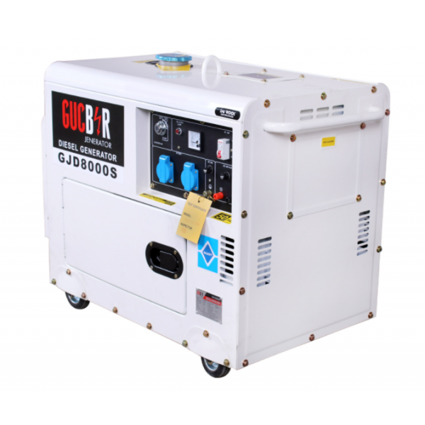 Дизельный генератор 1 фазный Gucbir GJD8000S Электрозапуск / 8 kWa