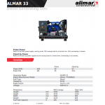 Промисловий дизельний 3 фазний генератор ALMAR ARAA33 Електрозапуск / 33 kWa / ALIMAR альтернатор