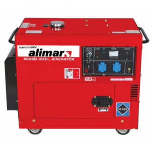 Дизельний генератор 1 фазний Alimar ALM-DS-5000ME Електрозапуск / 6.2 kWa