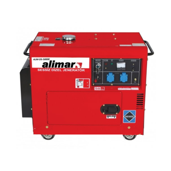 Дизельний генератор 1 фазний Alimar ALM-DS-5000ME Електрозапуск / 6.2 kWa