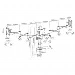 Кронштейн для монитора Brateck LDT02-C036