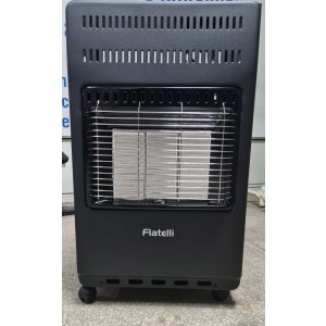 Газовый конвектор FLATELLI RS-42 Чёрный с шлангом и редуктором / 4.2 кВт