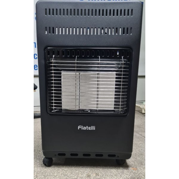 Газовый конвектор FLATELLI RS-42 Чёрный с шлангом и редуктором / 4.2 кВт