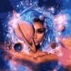 Картина по номерам. Зодиак "Владычица вселенной 2 с металлической краской" 50*50см KHO9538