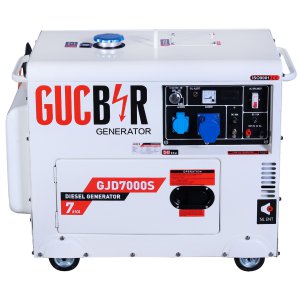 Дизельний генератор 1 фазний Gucbir GJD7000S Електрозапуск / 7 kWa