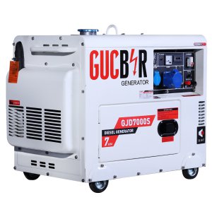 Дизельний генератор 1 фазний Gucbir GJD7000S Електрозапуск / 7 kWa