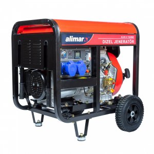 Дизельный генератор 1 фазный Alimar ALM-D-7500ME Комбинированный запуск / 7 kWa