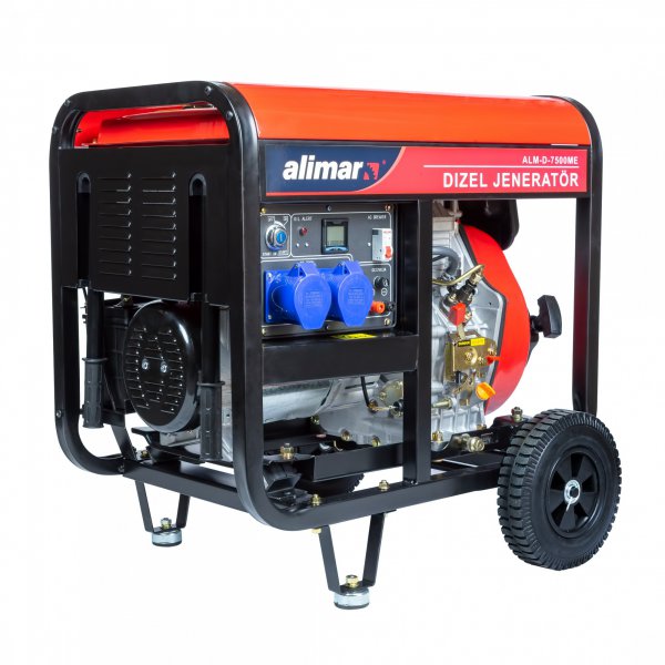 Дизельный генератор 1 фазный Alimar ALM-D-7500ME Комбинированный запуск / 7 kWa