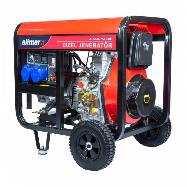Дизельный генератор 1 фазный Alimar ALM-D-7500ME Комбинированный запуск / 7 kWa