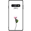 Чехол-накладка TOTO Tempered Glass Phone Case Fashionable для Samsung Galaxy S10 Peon on White
