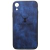 Чехол-накладка TOTO Deer Shell With Leather Effect Case для Apple iPhone Xr Dark Blue
