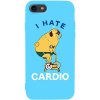 Чехол-накладка TOTO Matt Tpu 2mm Print Case Apple iPhone 7/8 #5 Hate Cardio Sky Blue