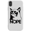 Чехол-накладка TOTO Pure Tpu 2mm Print Case Apple iPhone X/XS #4 Cat Nope White