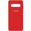 Чехол-накладка Samsung Silicone Case Galaxy S10 Rose Red
