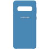 Чехол-накладка Samsung Silicone Case Galaxy S10 Navy Blue