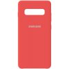 Чехол-накладка Samsung Silicone Case Galaxy S10+ Peach Pink