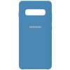 Чехол-накладка Samsung Silicone Case Galaxy S10+ Navy Blue