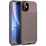 Чехол-накладка TOTO TPU Carbon Fiber 1,5mm Case Apple iPhone 11 Coffee