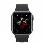Смарт-часы Apple Watch Series 5 GPS 40mm Space Gray Aluminum w. Black b.- (MWV82)