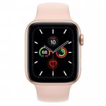 Смарт-часы Apple Watch Series 5 GPS 44mm Gold Aluminum w. Pink Sand b.- (MWVE2)