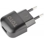 Сетевое зарядное устройство TOTO TZV-42 Led Travel charger 1USB 1A Black