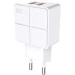Сетевое зарядное устройство AWEI C-500 Travel charger 2USB 2.4A White