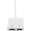Кабель TOTO Lightning to Headphone and Charge Adapter 2 in 1 White